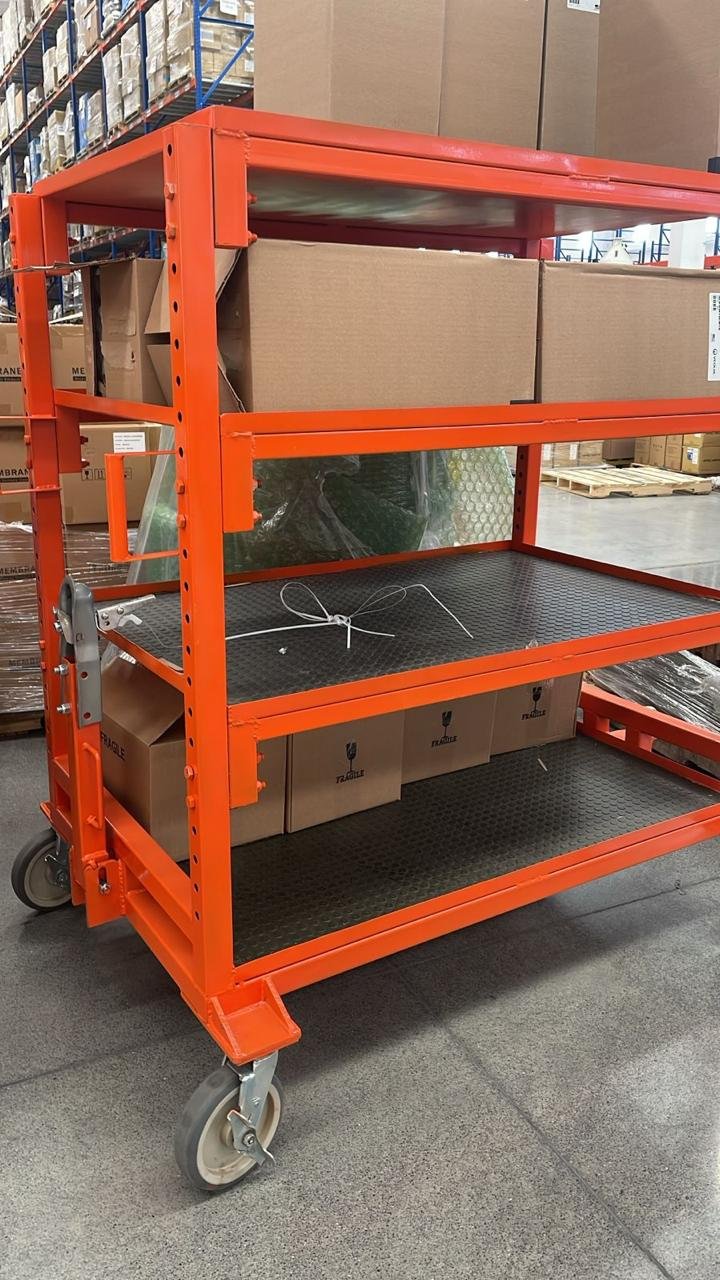 Carrito Modelo B - Plataforma Rack móvil